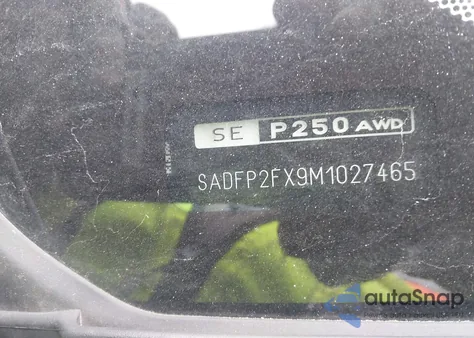 2021 Jaguar E-Pace Se P250 Awd Automatic from USA, damaged, VIN SADFP2FX9M1027465